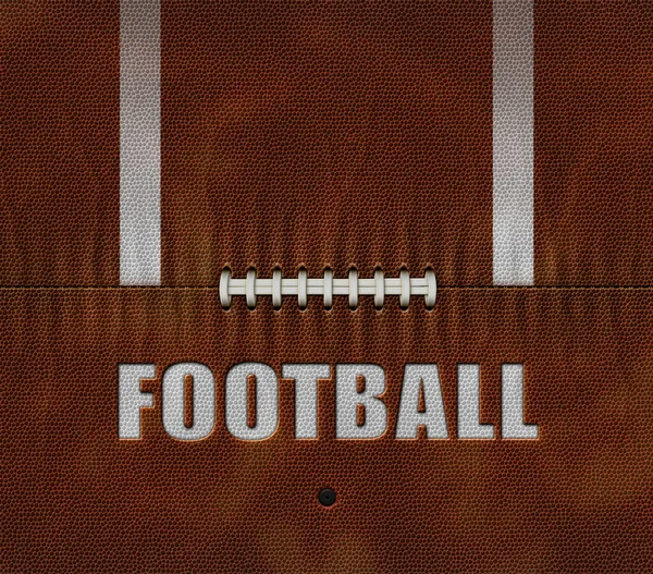 American Football Flattened Two Dimensions Embossed Word Football Includes Top — Stock Photo, Image