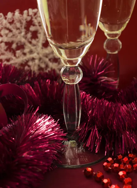 Weihnachtssekt — Stockfoto