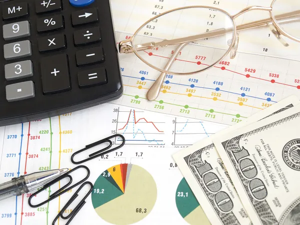 Finanzgrafik — Stockfoto