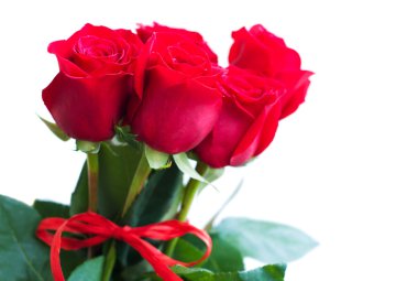 Bir buket kırmızı gül.