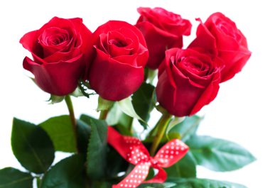 Bir buket kırmızı gül.