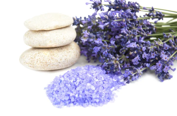 Lavender bath salt — Stock Photo, Image