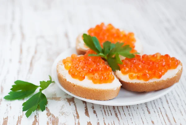 Canapés de caviar — Photo