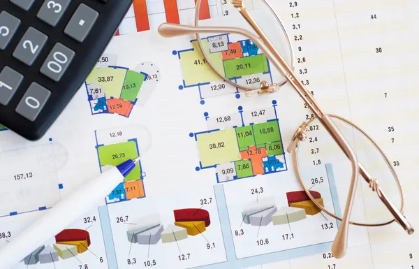 Gráfico financeiro — Fotografia de Stock