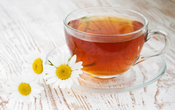 Té de manzanilla de hierbas — Foto de Stock