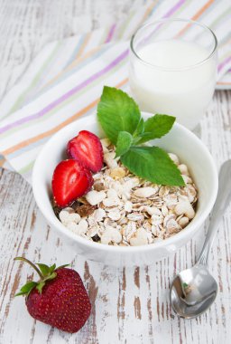 Sağlıklı kahvaltı.