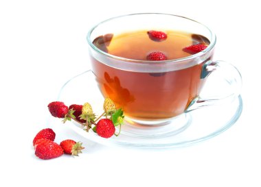 çay ve Yaban çilekleri