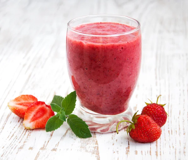 Aardbeiensmoothie — Stockfoto