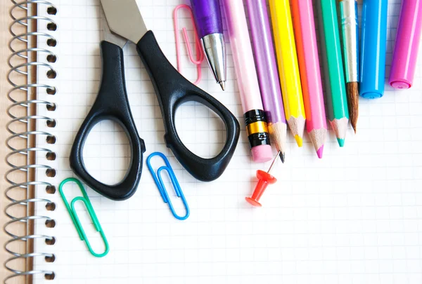 Office or school supplies — Stock Photo, Image