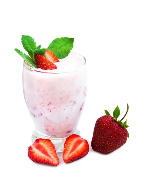 Strawberry Yogurt — Stock Photo, Image