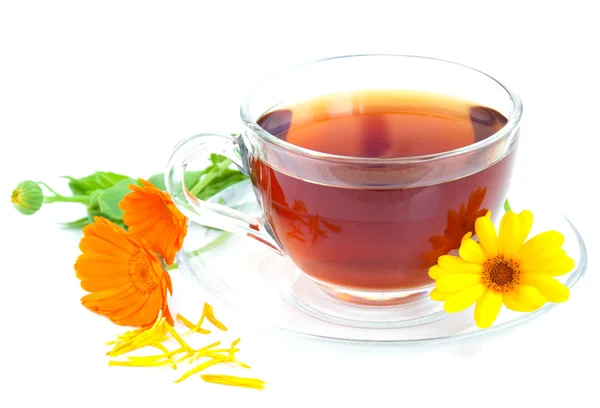 Tè con calendula — Foto Stock