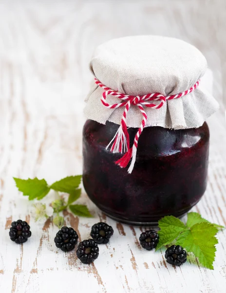 Homemade blackberry jam — Stock Photo, Image