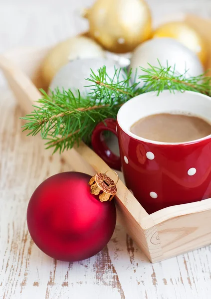 Noel cappuccino — Stok fotoğraf