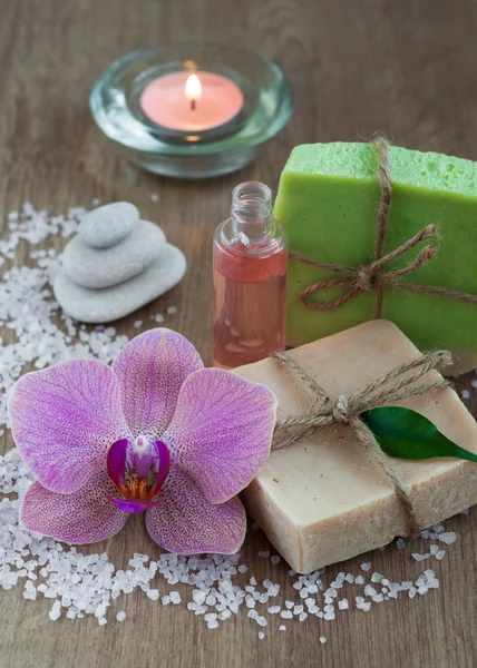 Naturalne mydło ziołowe — Zdjęcie stockowe