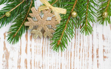 çam ağacı ile Noel sınır