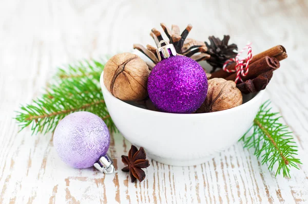 Bowl of Ornaments — Stock Photo, Image