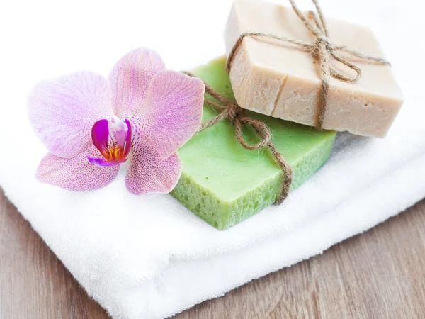 Natural Herbal Soap — Stock Photo, Image