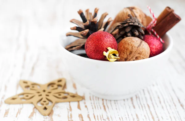 Bowl of Ornaments — Stock Photo, Image