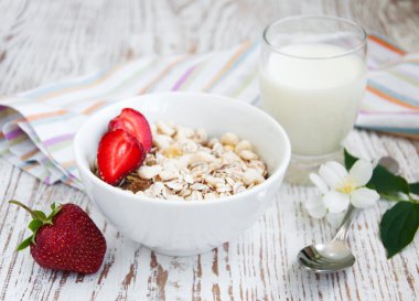 Sağlıklı kahvaltı.