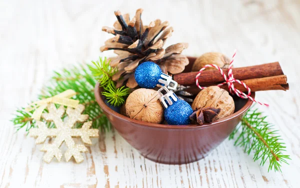 Bowl of Ornaments — Stock Photo, Image