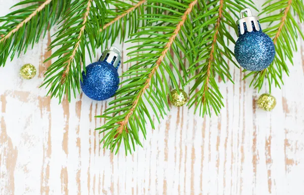 Confine natalizio con pino — Foto Stock