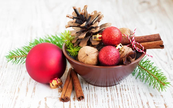 Bowl of Ornaments — Stock Photo, Image