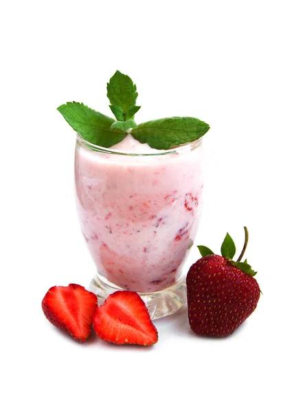 Strawberry Yogurt — Stock Photo, Image