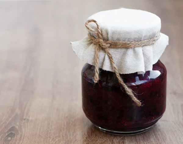 Black currants jam — Stock Photo, Image