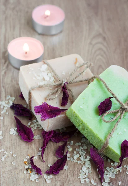 Naturalne mydło ziołowe — Zdjęcie stockowe