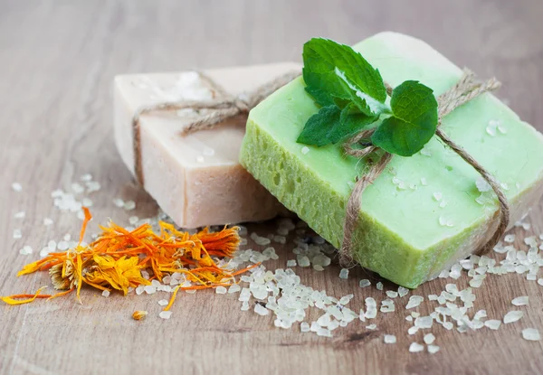 Natural Herbal Soap — Stock Photo, Image
