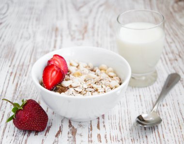 Sağlıklı kahvaltı.