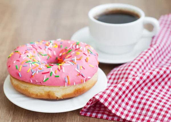 Café e donut — Fotografia de Stock