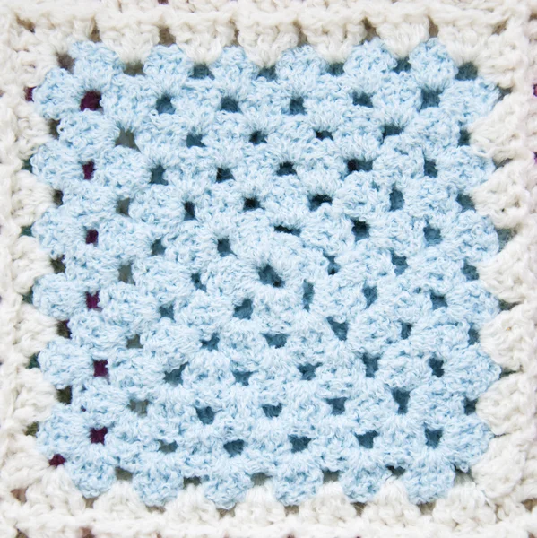 钩针编织毛毯 — 图库照片