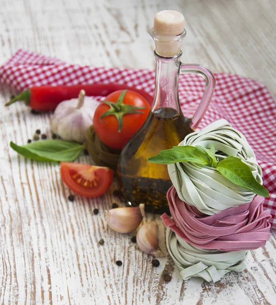 Ingredients for Italian pasta — Stock Photo, Image