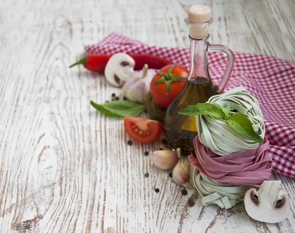 Ingredients for Italian pasta — Stock Photo, Image