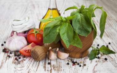 Pişirmek için taze malzemeler