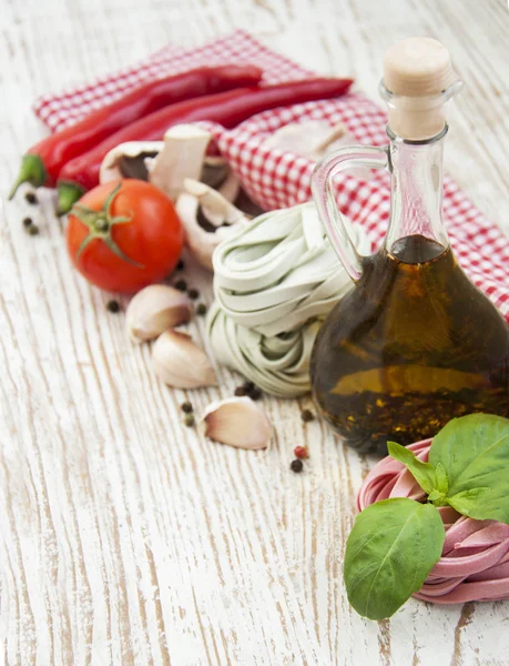 Ingredienser för italiensk pasta — Stockfoto