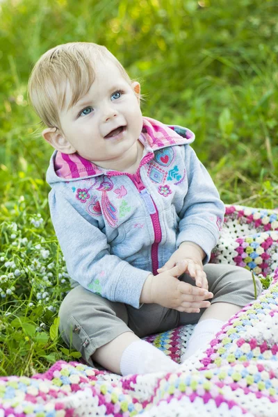 Pretty little baby portrait — Stock Photo, Image