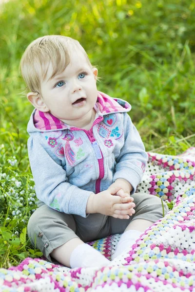 Pretty little baby portrait — Stock Photo, Image