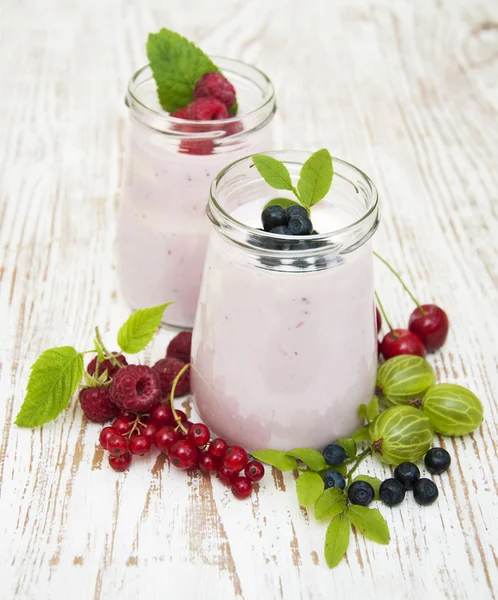 Yogurt alla frutta — Foto Stock