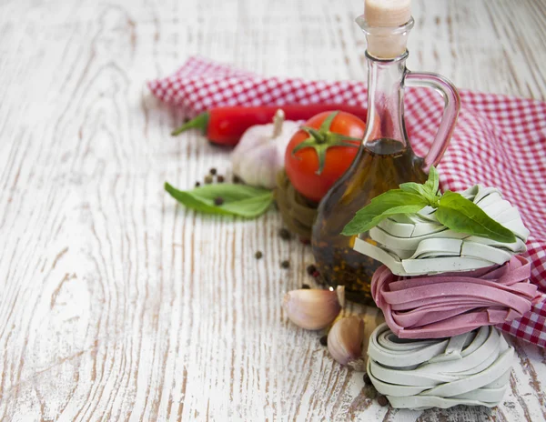 Ingredients for Italian pasta — Stock Photo, Image