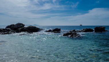 ada, cennet, deniz, kayalar, yaz, tatil,