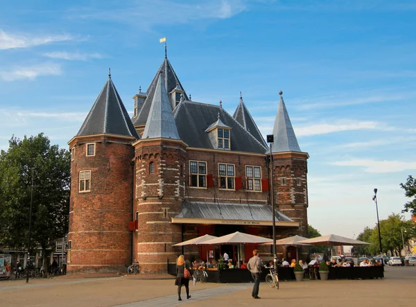 De waag, Amsterdam'da Bina Ortaçağ — Stok fotoğraf