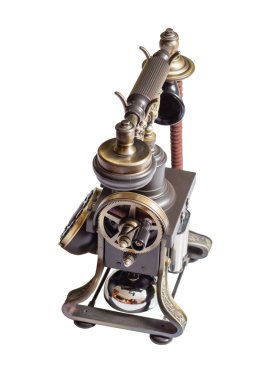 retro vintage telefon izole