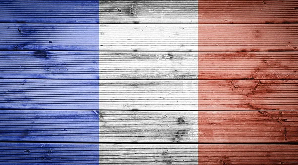 Texture bois fond aux couleurs du drapeau de France — Photo