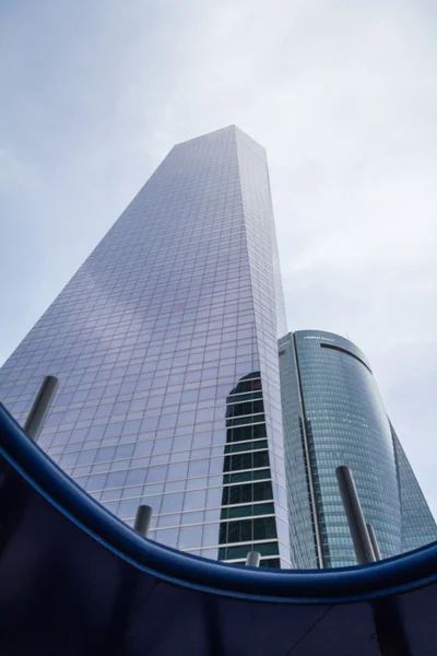 Cuatro Torres Business Area (CTBA) building skyscrapers, in Madr — Stock Photo, Image