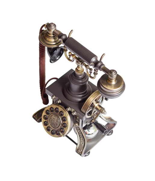 Retro vintage telefon izolované — Stock fotografie