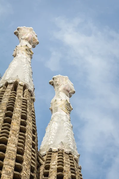 Detalle arquitectónico de la catedral de la Sagrada Familia, en Barceló —  Fotos de Stock