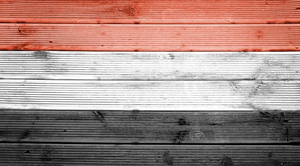 Fond de texture bois avec les couleurs du drapeau de l'Egypte — Photo