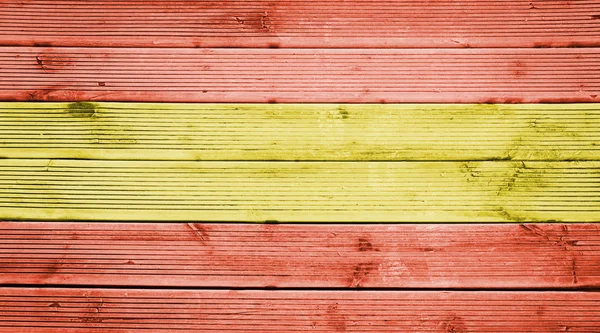 Texture bois fond avec les couleurs du drapeau de l'Espagne — Photo